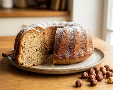 Ořechová bábovka se skořicí