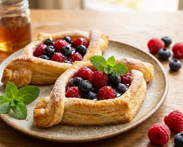 Malinovo-borůvkové loďky