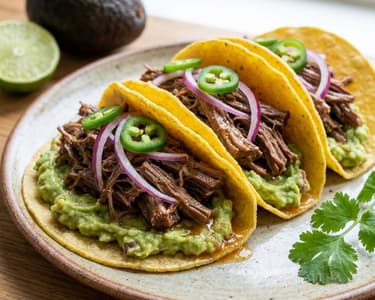 Tacos with Pulled Beef
