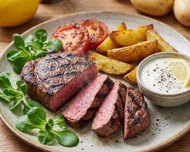 Rump steak na grilu