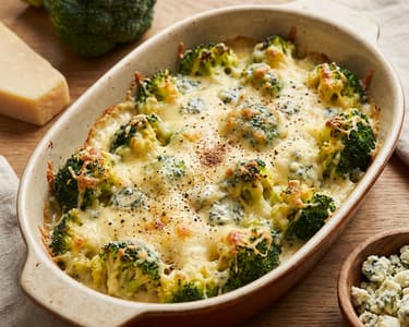 Baked Broccoli with Cheese