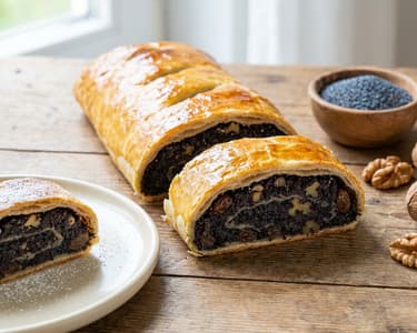 No-Knead Poppy Seed Roll