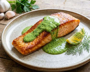 Losos s petrželovou omáčkou