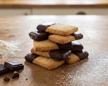 Partially Dipped Cookies