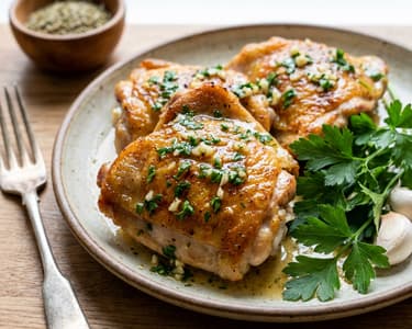 Chicken Thigh Fillets with Herb Butter