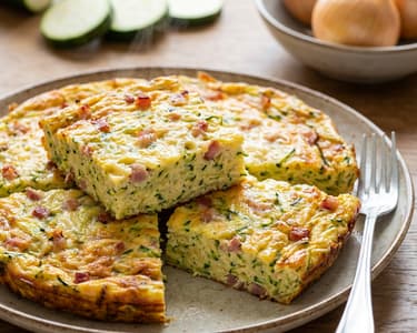 Zucchini Frittata with Cheese