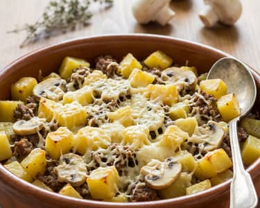 French Potatoes with Minced Meat