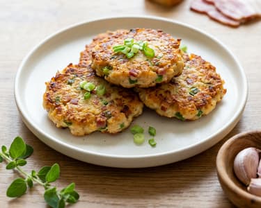 Patties from roasted chicken