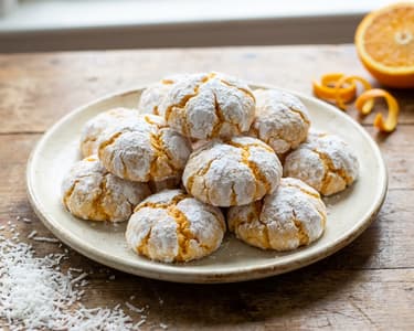 Pomerančovo-kokosové crinkles