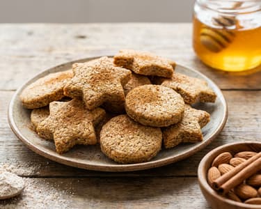 Christmas Crispy Almond Cookies