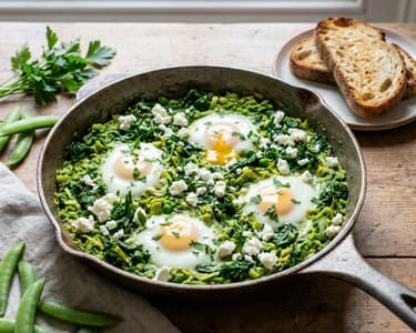 Zelená shakshuka