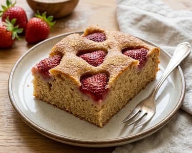 Jahodový koláč na plech