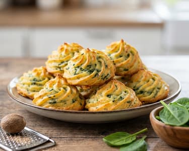 Špenátové sýrové pusinky