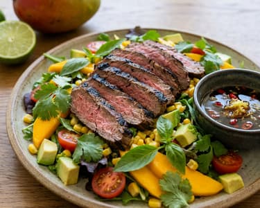 Thajský salát s flank steakem