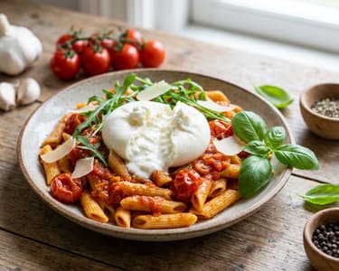 Čerstvé penne pomodoro