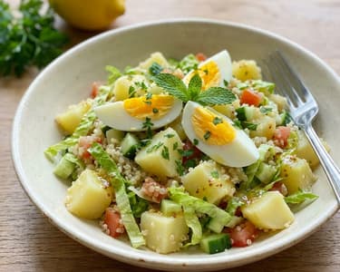 Potato Salad with Eggs and Quinoa