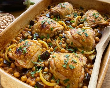 Kuře s cizrnou a zeleninou