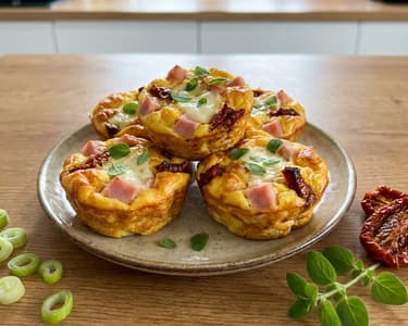 Egg Muffins with Ham and Mozzarella