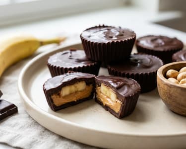 Peanut Butter Cups with Banana