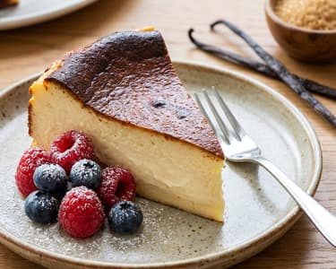 Baskický spálený cheesecake