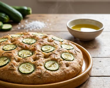 Italská focaccia s cuketou