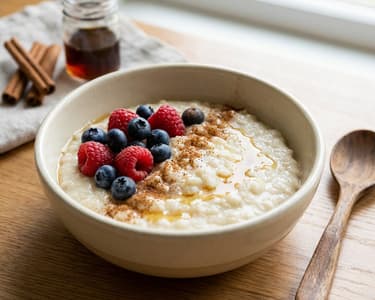 Rice Porridge with Fruit