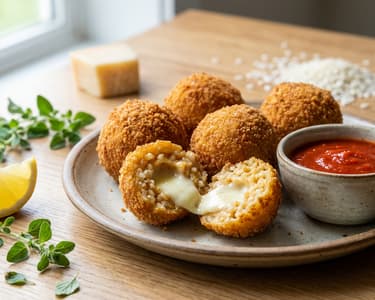 Arancini plněné sýrem