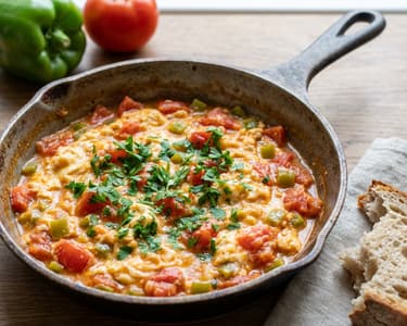 Turkish Scrambled Eggs (Menemen)