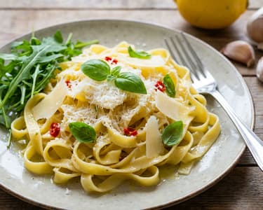 Citrónové Tagliatelle