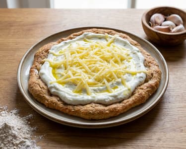 Maďarské langoše s tvarohovým dipem a česnekem