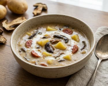 Christmas Porcini Mushroom Soup from Pavel Berky