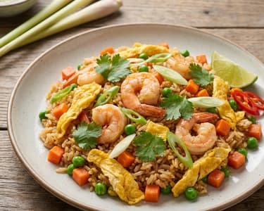 Thai Fried Rice with Shrimp