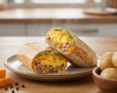 Burrito with Potato and Cheddar