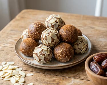 Date and almond balls