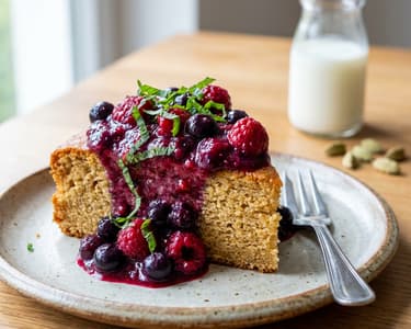 Kefírová buchta s lesním ovocem