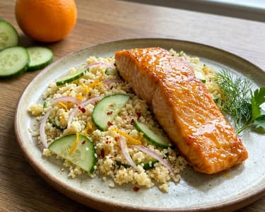 Losos s kuskusovým salátem