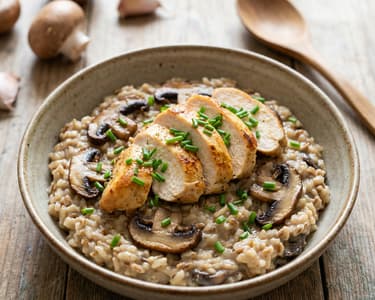 Mushroom and Chicken Risotto
