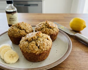 Rice and Banana Muffins