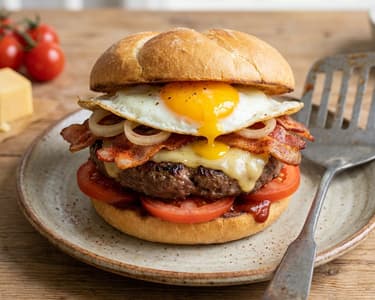 Beef and Egg Burger