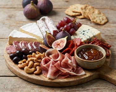 Obložené prkénko s prosciuttem a fíky