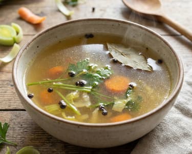 Vegetable broth from scraps