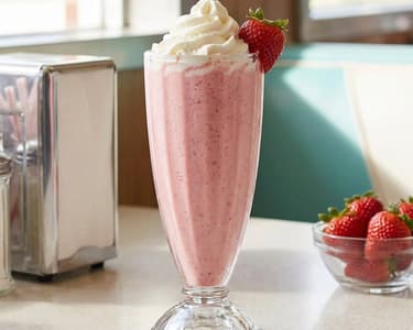 Jahodový milkshake