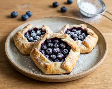 Mini blueberry galettes