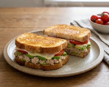 Avokádovo-tuňákové zapečené toasty | Rychlá a sytá večeře