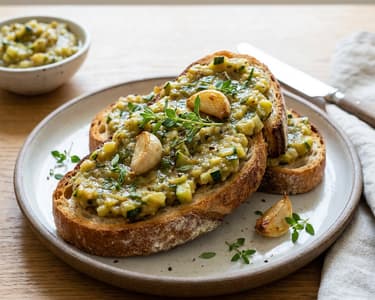 Zucchini spread for toast
