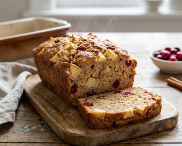 Apple Bread | Moist Wholemeal Bread with Cranberries
