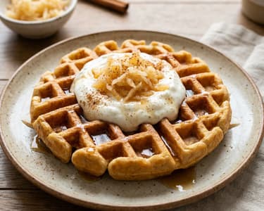 Apple Waffles | Fragrant and Healthy Breakfast