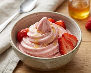 Strawberry Frozen Yogurt | Refreshing Summer Dessert