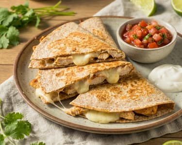 Chicken Quesadillas with Mozzarella | Healthy and Quick Dinner