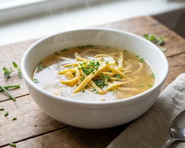 Chicken broth with Celestine noodles | Honest soup